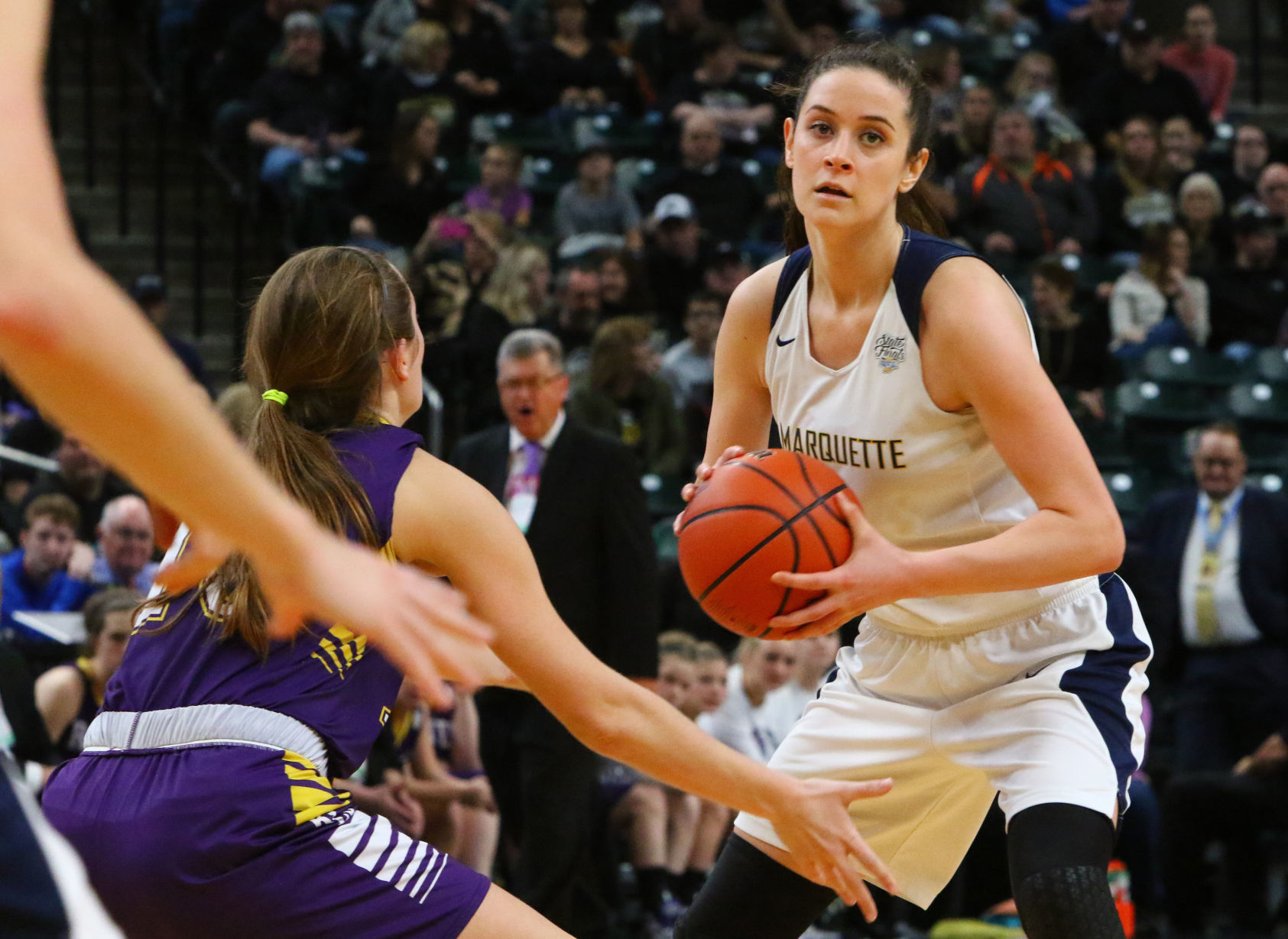 Gallery: Girls Basketball State Finals: Marquette Catholic vs. Vincennes Rivet